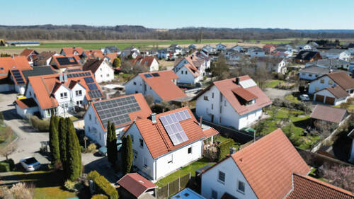 Drohnenaufnahme - 5 Zimmer Einfamilienhaus zum Kaufen in Balzheim