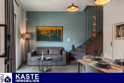 Titel - Luxuriöse Maisonette-Wohnung mit Meerblick am Alten Hafen von Chania, Kreta