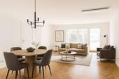 EG Ess-/Wohnzimmer - Beispiel Foto fertig renoviert - 5 Zimmer Reihenmittelhaus in Königswinter