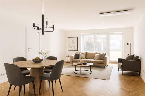 EG Ess-/Wohnzimmer - Beispiel Foto fertig renoviert - 5 Zimmer Reihenmittelhaus in Königswinter