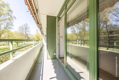 Balkon mit Westausrichtung - 