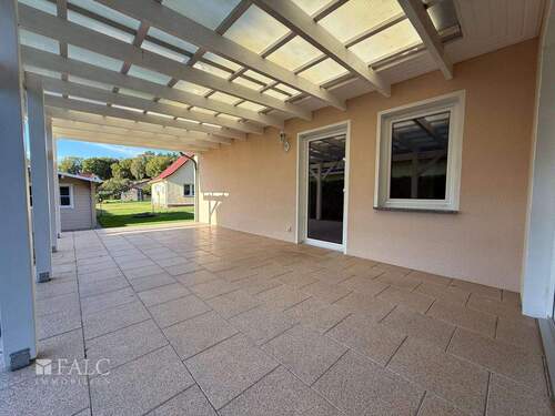 Terrasse - 4 Zimmer Bungalow in Garz/Rügen