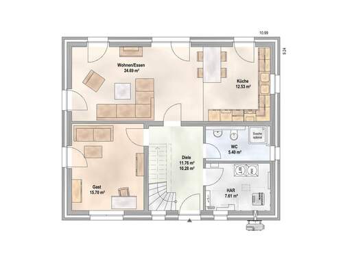 AS621-VERB_EG-ZG.jpg - 5 Zimmer Einfamilienhaus zum Kaufen in Bleckede