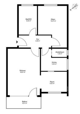 1.OG 3-Zimmer-Wohnung - 