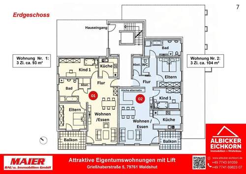 Bild 5 - Etagenwohnung mit 104,00 m&sup2; in Waldshut-Tiengen zum Kaufen