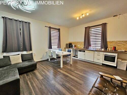 Wohnzimmer Küche FeWo 1 - 