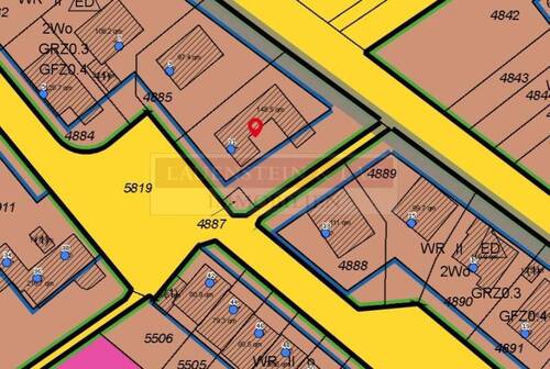 Vektoransicht des Bebauungsplanes - Grundstück in Hamburg zum Kaufen