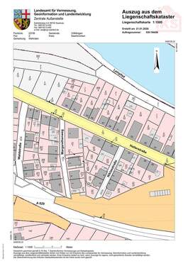 Katasterkarte Wehrden, Hallerstraße 20 - 