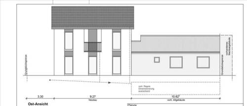 Möglicher Anbau Ostansicht - 