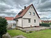 Blick vom Garten - 6 Zimmer Einfamilienhaus in Dormitz
