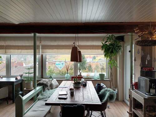 Wohnzimmer -Essbereich - 7 Zimmer Einfamilienhaus in Modautal