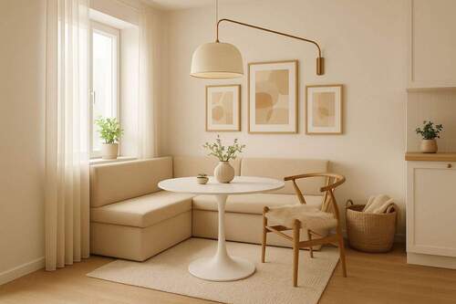 Visualisierung Wohnbereich / Küche - 