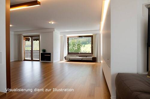 Wohn-/ Esszimmer Illustratio - 