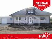 1219 Neu - Musterhaus! Schneeweißer Neubau Bungalow in schöner Wohnlage in der Nähe von Haselünne!