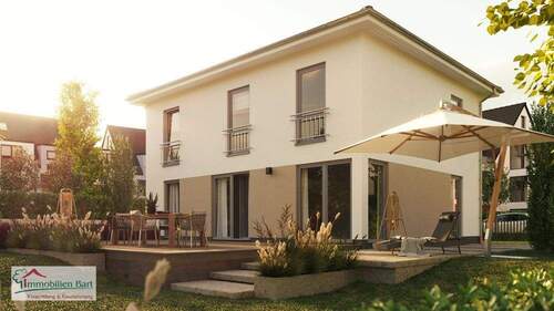 Rückansicht - WASSERLIESCH: PROJEKTIERTER NEUBAU AUF 8,4 AR