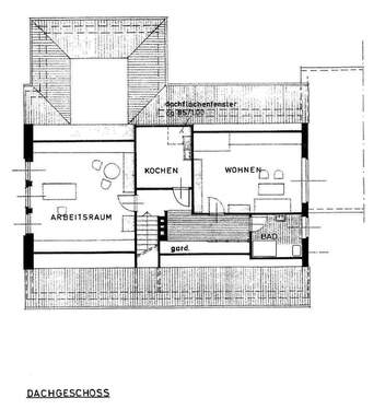 Einliegerwohnung-Dachgeschoss - 