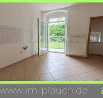 Balkon - Bad mit Fenster - Badewanne | 3-Zimmer-Wohnung Plauen Stadtmitte