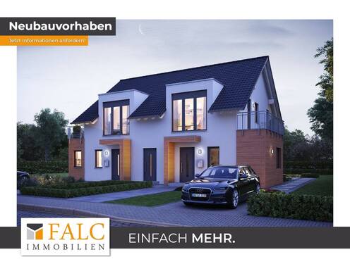 Beispiel Außenansicht - Neubauprojekt modernes Zweifamilienhaus!