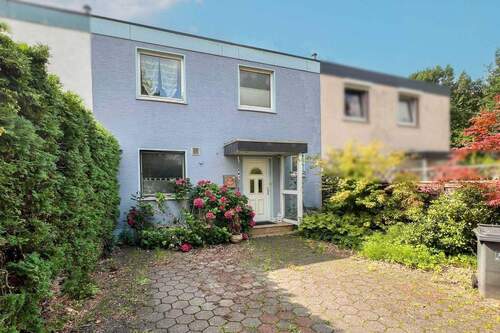 Außenansicht - In ruhiger Vorstadtlage von Gütersloh: Reihenmittelhaus mit sonnigem Garten - Erbbaurecht