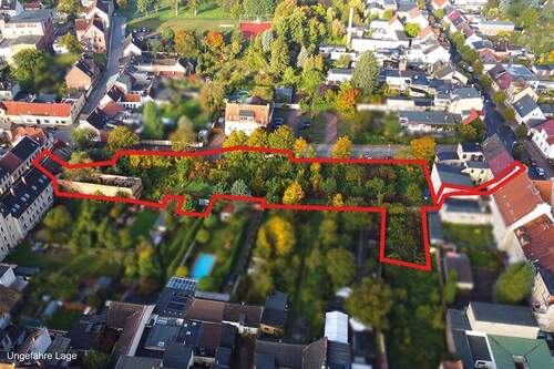Luftaufnahme rechte Seite - Grundstück in Coswig