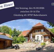 Energieeffizientes Einfamilienhaus (Bestand: Massiv Blockhaus Neubau: Holzständer) zu verkaufen - Babenhausen