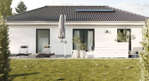 BG92 - Gartenansicht - 3 Zimmer Bungalow zum Kaufen in Großobringen