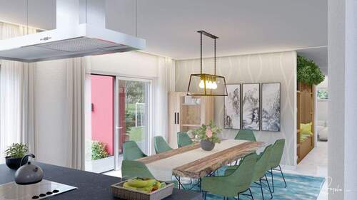 Ansicht Küche/Esszimmer - 