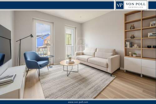 Wohnzimmer - Modern & mittendrin: Bezugsfreie Eigentumswohnung in ruhiger Zentrumslage mit Lift und Tiefgarage