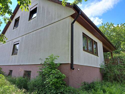 Seiten- und Rückansicht - Großzügiges Einfamilienhaus im nördlichen Frankfurter Ortsteil