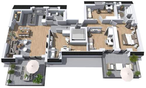 5 Zimmer-Penthouse mit ca. 140 m² - 