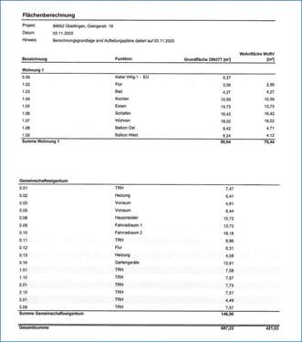 Flächenberechnung - 
