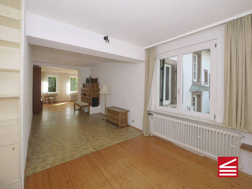 Blick aus dem seitlichen Hausflügel - 