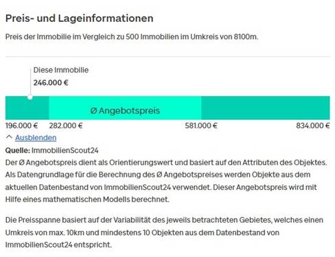 Preis-Skala ermittelt durch Immobilienscout24 - 6 Zimmer Mehrfamilienhaus, Wohnhaus in Grafhorst