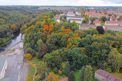 Luftaufnahme in Richtung Süden - Grundstück zum Kaufen in Penig