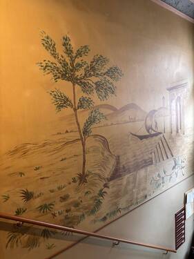 Wandmalerei im Treppenhaus - 