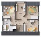 Dachgeschoss 5 Zimmer Variante - 