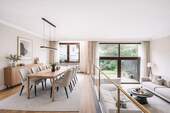Das_Wohnzimmer - 6 Zimmer Reihenendhaus zum Kaufen in München