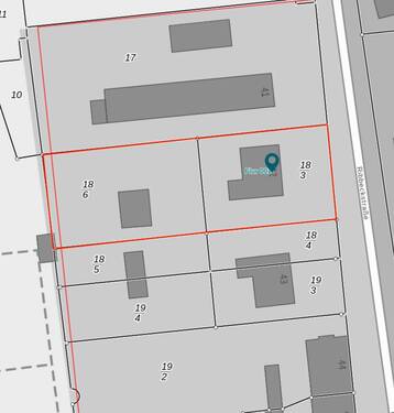 Section of cadastral map - Grundstück in Potsdam