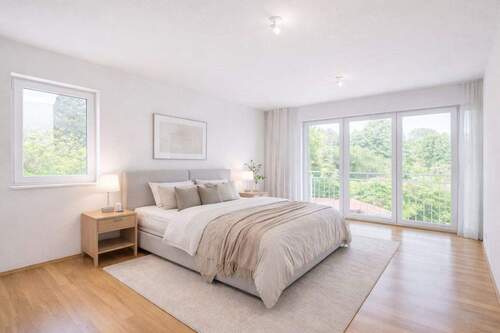 Schlafzimmer_Illustration - 6 Zimmer Einfamilienhaus zum Kaufen in München