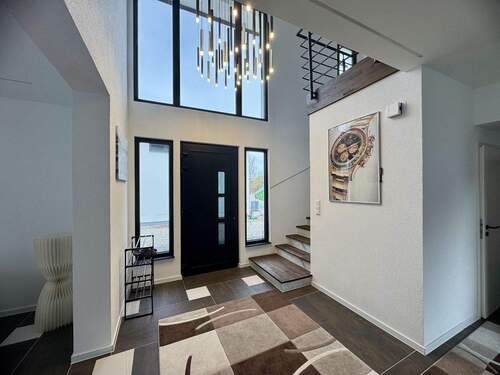 Flur Eingangsbereich - Modernes Neubau-Einfamilienhaus mit hochwertige Ausstattung, Terrasse & Balkon in ruhiger Lage von Stadtteil Kehl