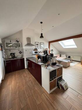 Küche & Wohnbereich - 2 Zimmer Etagenwohnung zur Miete in Bischofswerda
