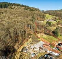 Baugrundstück mit Wiesenfläche und Waldanteil - Eberbach