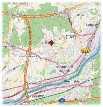 Ortsplan Rheinfelden-Nollingen - 