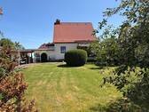 Blick vom Garten - Einfamilienhaus mit 115,00 m&sup2; in Wetterzeube zum Kaufen