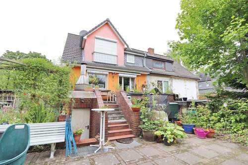 Rückansicht Doppelhaus - 