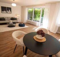 Bezugsfertige, renovierte, 2-3 Zi. EG-Whg. mit bezaubernder Terrasse und TG-Stellplatz - Hamburg Lokstedt