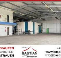 Andocken, einlagern, loslegen: Gewerbehalle m. Betriebsräumen, Kühlzelle & 8 Stellpl. - Westhofen