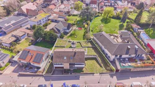 Draufsicht Einfamilienhaus - 