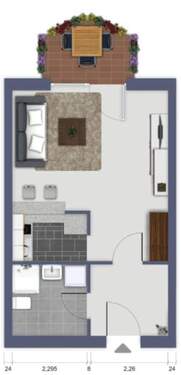 Aufteilung der Wohnung - 