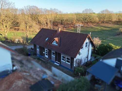 Luftbild - 4 Zimmer Einfamilienhaus zum Kaufen in Rauschenberg / Schwabendorf